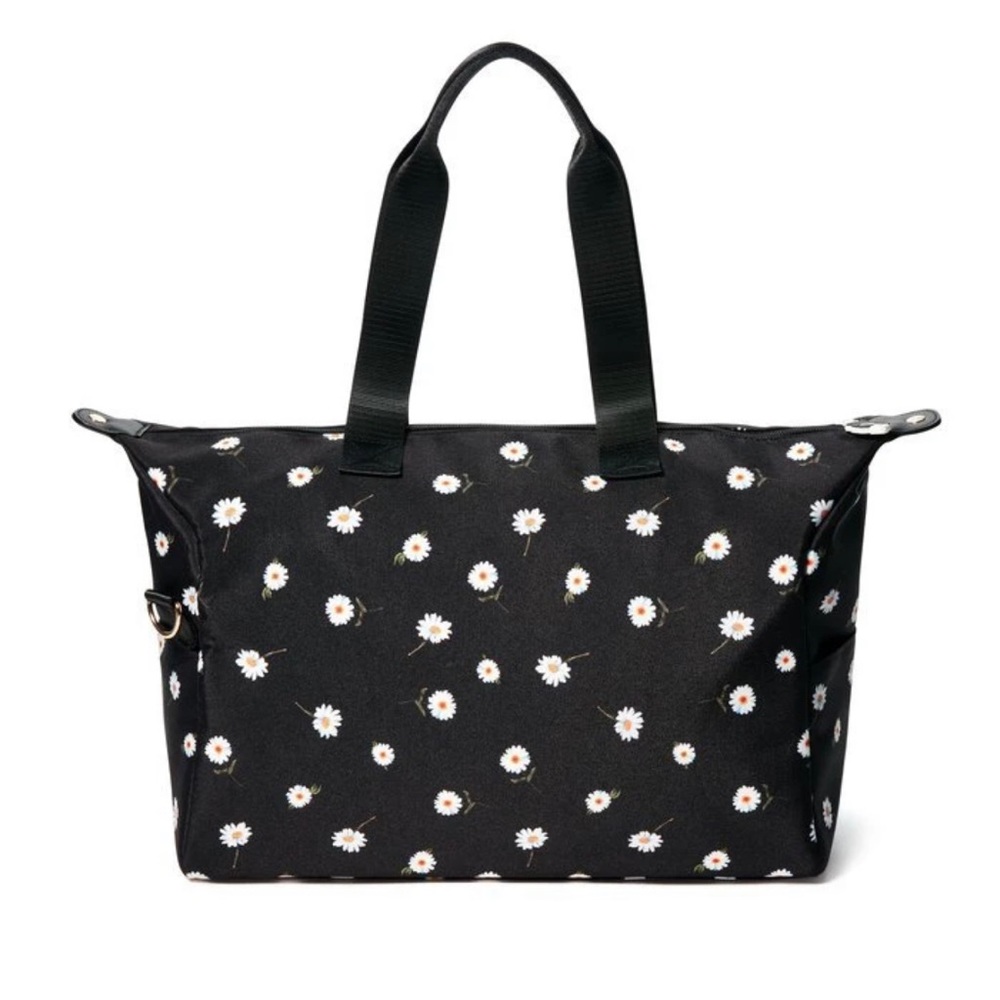 • Alice + Olivia • NWT • Duffel Bag • Black with Daisy Print